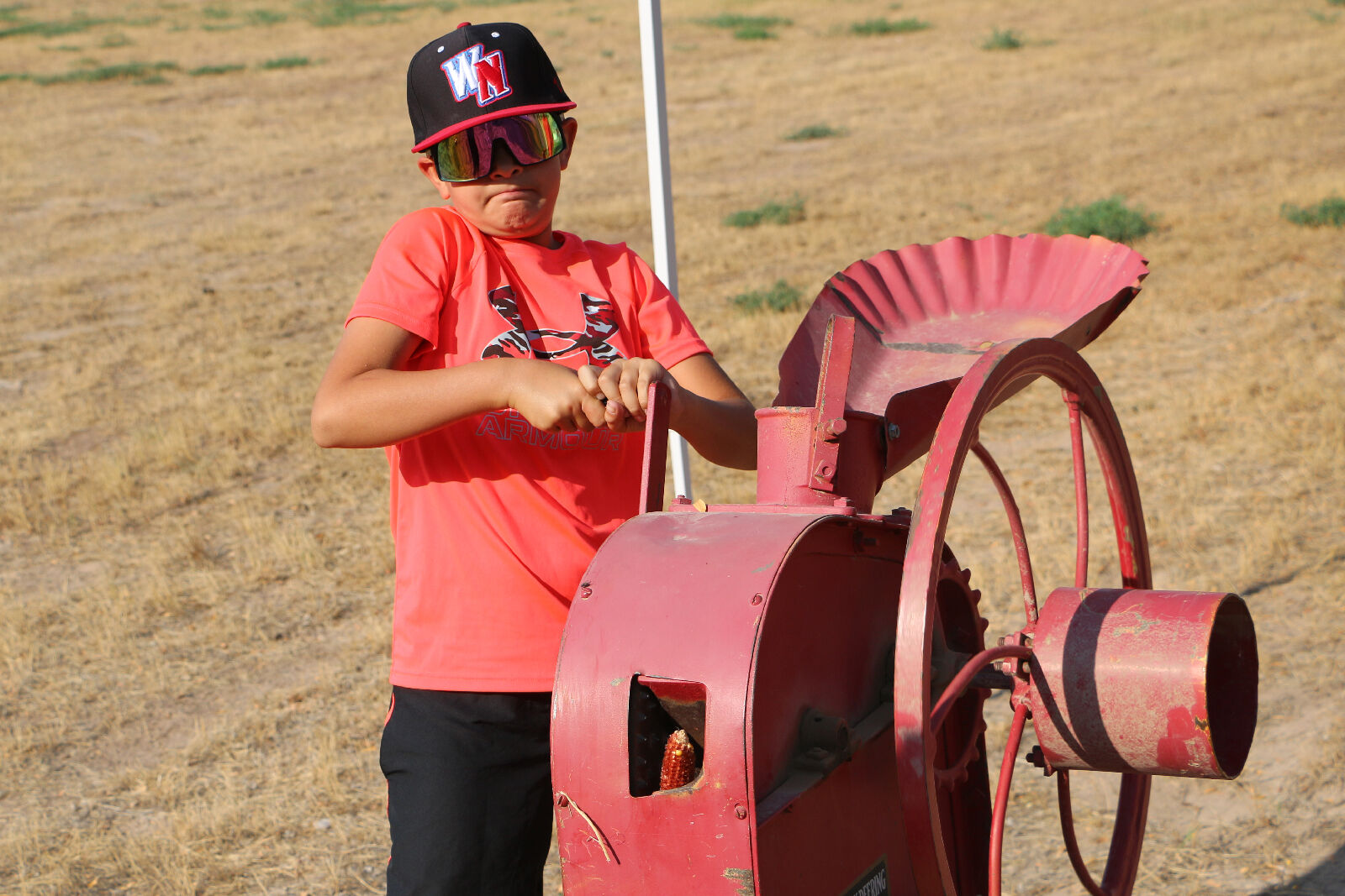 See the evolution of farming: 4th graders learn about farming tools and equipment from the past at the Gering Plains Legacy